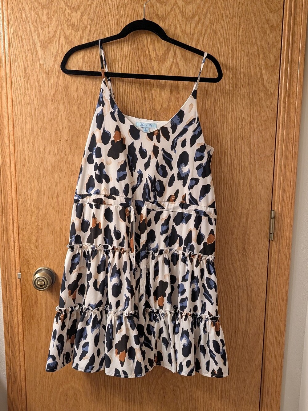 She And Sky Animal Print Dress